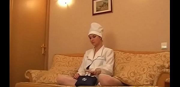  Delicious maid Karolin decided to become a pornstar